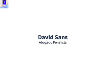 Abogado Penalista David Sans